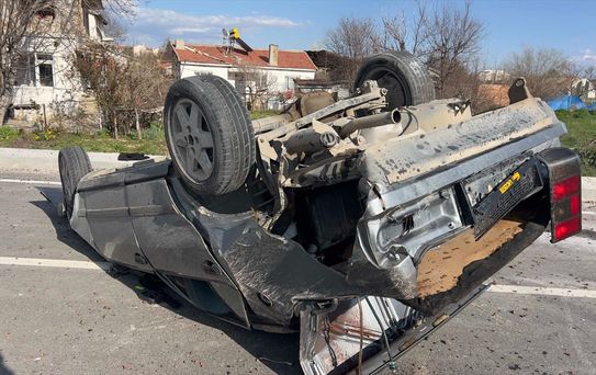 Bolvadin'de Trafik Kazası: 1 Yaralı