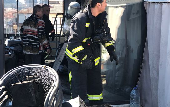 Çınarcık'ta Apartmanda Yangın