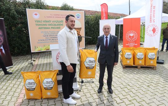Edirne'de Ayçiçeği Tohumu Desteği