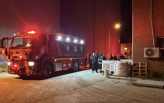 Eskişehir'de atık su arıtma tesisinde çıkan yangın söndürüldü