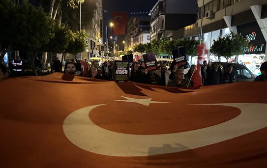 İskenderun'da Filistin İçin Yürüyüş