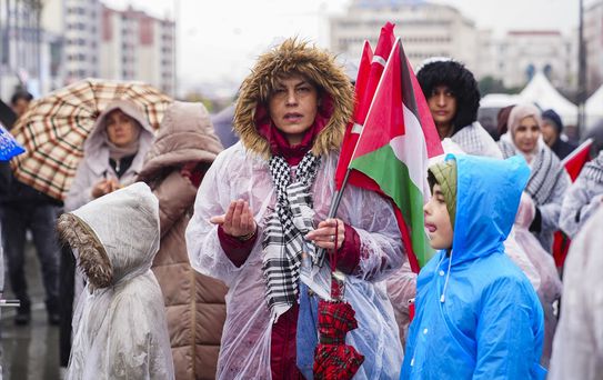 İstanbul'da İsrail Protestosu