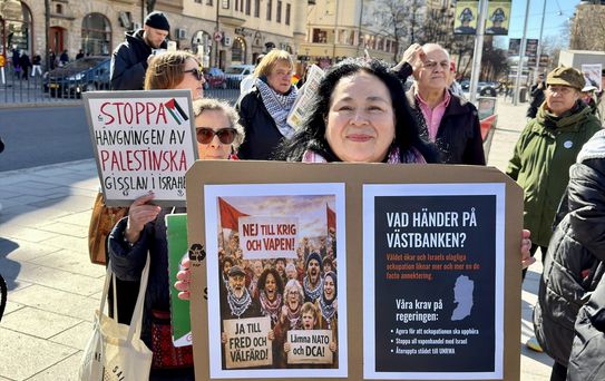 Stockholm'de Gazze ve Lübnan'a Saldırılara Protesto