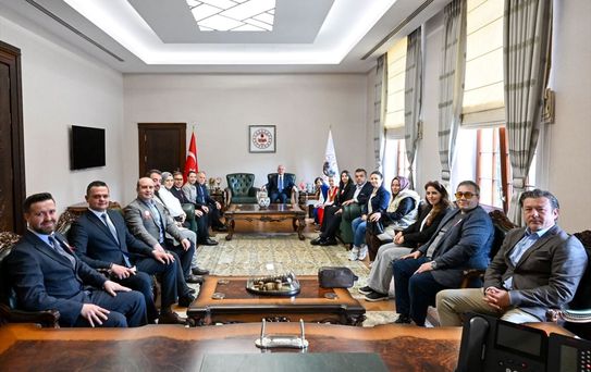 Vali Turan, Egemen Bağış'ı Kabul Etti