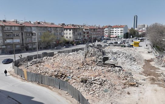 Konya'da Yıkım Çalışmaları Tamamlandı