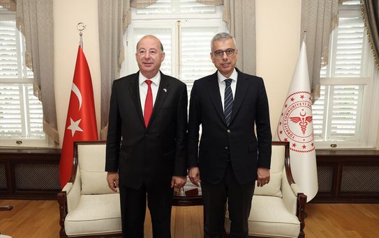 Sağlık Bakanı Memişoğlu, KKTC'li mevkidaşı Dinçyürek ile görüştü