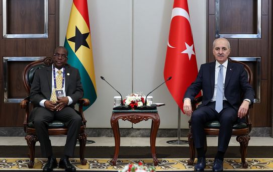 Kurtulmuş ve Gana Meclis Başkanı Görüştü