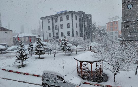 Tokat'ta Kar Yağışı Etkili