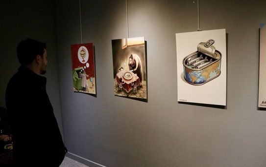 Trabzon'da Uluslararası Mizah Sergisi Açıldı