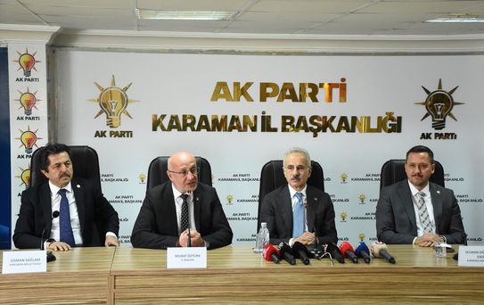 Ulaştırma ve Altyapı Bakanı Uraloğlu, Karaman'da konuştu Açıklaması