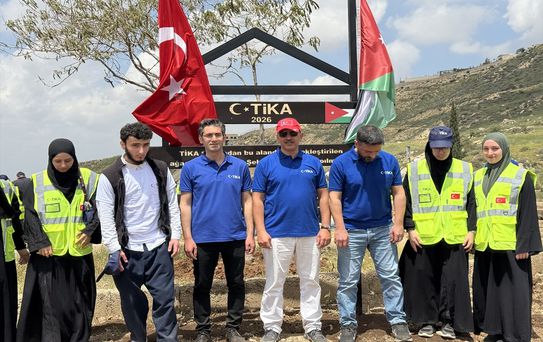 Ürdün'de Türk şehitleri anısına TİKA tarafından yüzlerce zeytin fidanı dikildi