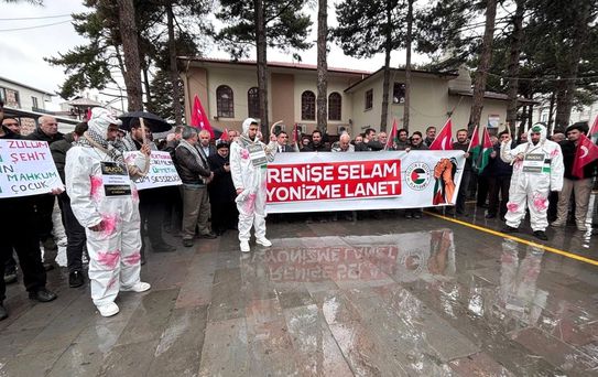 Erzincan'da Filistin'e Destek Gösterisi