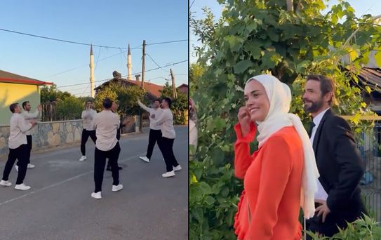 Gassal setinden gülümseten görüntüler! Ahmet Kural’ın keyifli anları