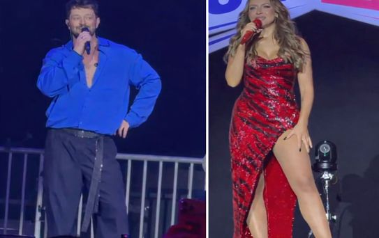 Murat Boz'dan sahnede Hadise'ye olay sözler: Böyle kıyafetler giyme benim karşımda
