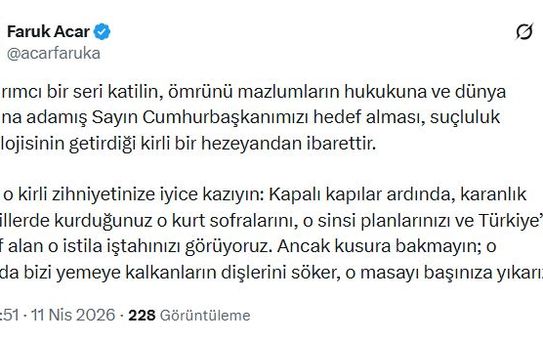 Acar'dan sert yanıt