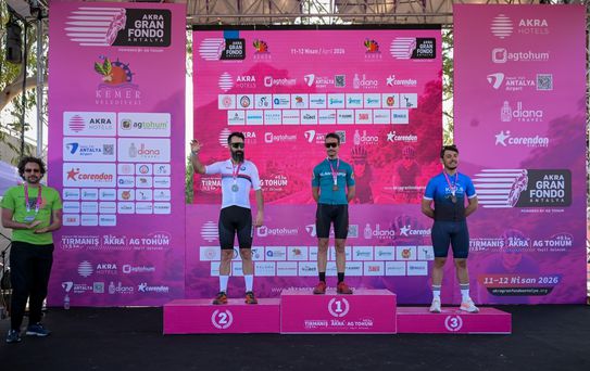 8. AKRA Gran Fondo Antalya'da Ödüller Sahiplerini Buldu