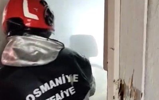 Osmaniye'de tek katlı evde çıkan yangın söndürüldü