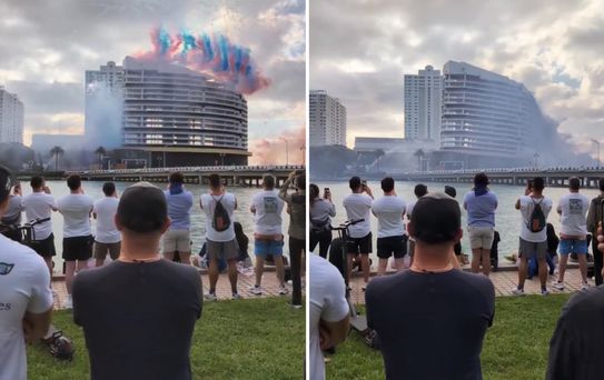 25 yıllık bina saniyeler içinde yıkıldı! Sebebi deprem değil