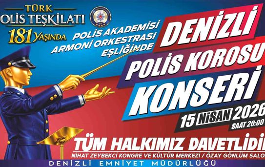 Denizli'de Polis Korosu Konseri