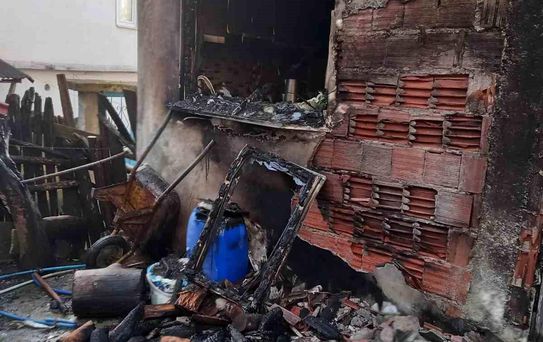 İnebolu'da Mutfakta Yangın