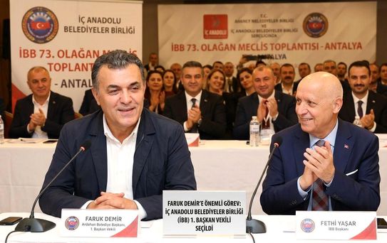 Başkan Demir, İç Anadolu Belediyeler Birliği 1. Başkan Vekili seçildi