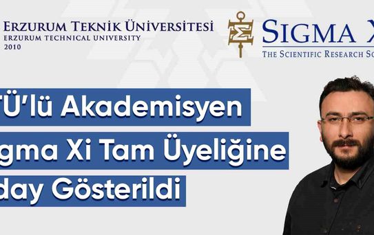 ETÜ'lü Akademisyene Sigma Xi Adaylığı
