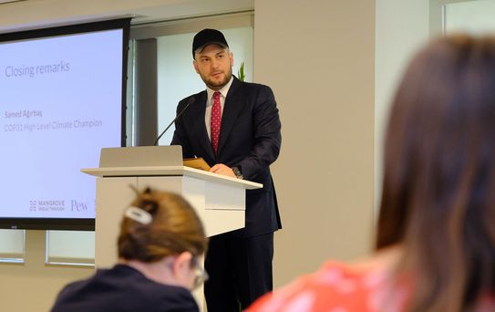 COP31 şampiyonu Ağırbaş, Emine Erdoğan’ın liderliğindeki dönüşümü uluslararası finans çevrelerine anlattı