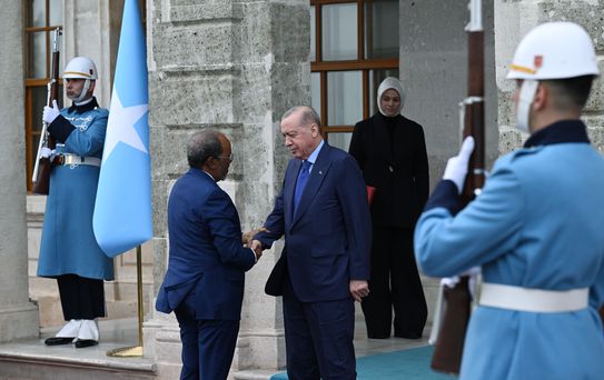 Cumhurbaşkanı Erdoğan, Somali Cumhurbaşkanı Hasan Şeyh Mahmud ile bir araya geldi