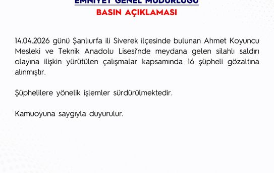 Siverek'te Silahlı Saldırı: 16 Gözaltı