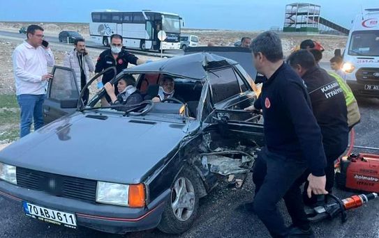 Karaman'da Kaza: 3 Yaralı