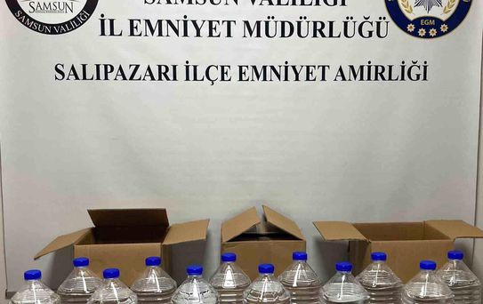 Samsun'da 60 Litre Kaçak Etil Alkol Ele Geçirildi