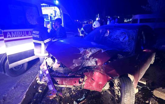 Hatay'da otomobil ağaca çarptı: 3 yaralı