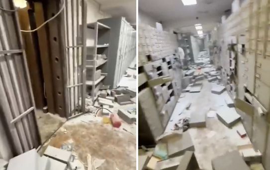 Ülke şokta! Kanalizasyondan kaçan banka soyguncuları geride bu görüntüyü bıraktı