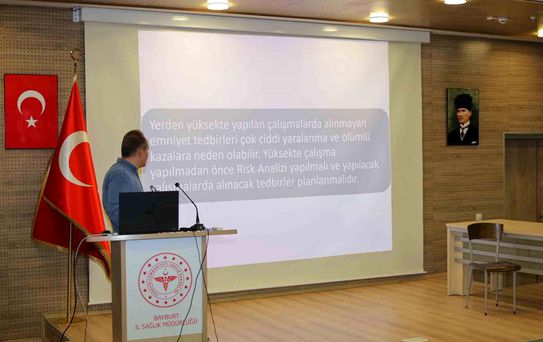 Bayburt'ta İş Sağlığı Eğitimi