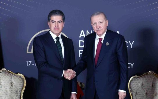 Cumhurbaşkanı Erdoğan, Irak Kürt Bölgesel Yönetimi Başkanı Neçirvan Barzani'yi kabul etti