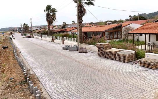 Cunda Adası'nda yol hamlesi