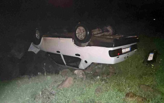 Hatay'da Takla Atan Araçta Sürücü Yaralandı