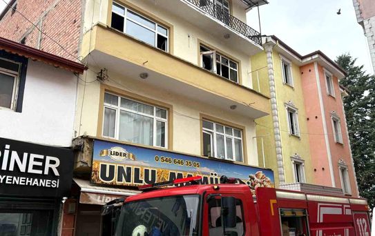 Samsun'da Apartmanda Yangın