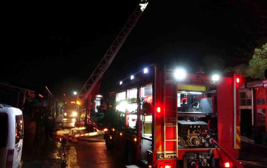 Konya'da İş Yerinde Yangın: 2 Yaralı