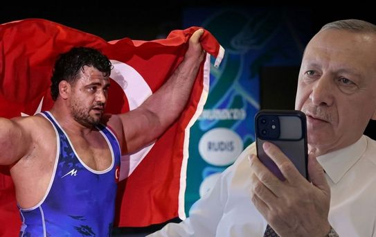 Cumhurbaşkanı Erdoğan'dan 13. kez Avrupa şampiyon olan Rıza Kayaalp'e telefon