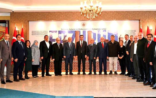 Erzurum Kent Konseyi'nden Vali Aydın Baruş'a ziyaret