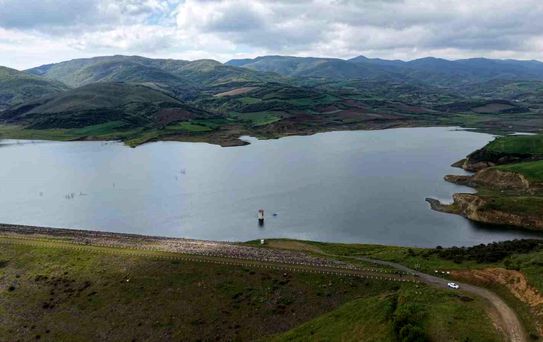 Tekirdağ'da kuruyan baraj yağışlarla canlandı