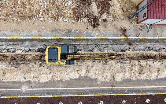 Mardin'de bir mahallede daha atıksu hattı döşeme çalışması tamamlandı