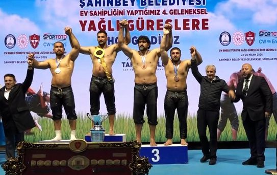 Gaziantep'te altın kemer Mustafa Taş'ın