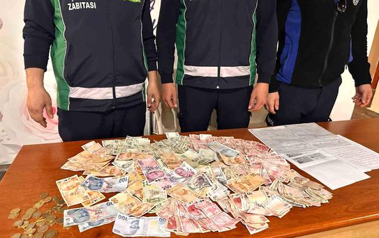 Akşehir'de dilenci operasyonu: 4 bin 410 TL'ye el konuldu