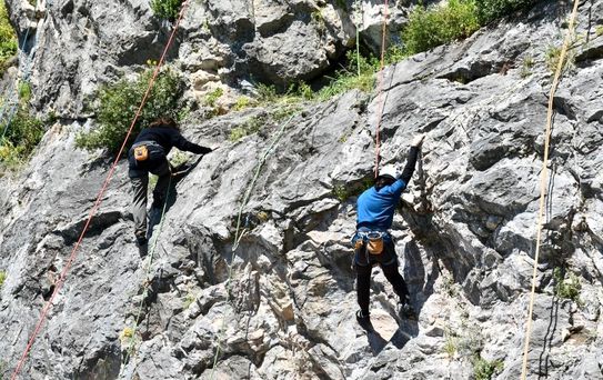 Balıkesir 7. Kaya Tırmanış Şenliği doğa tutkunlarını buluşturdu