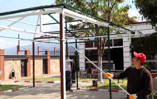 Bozdoğan'da sosyal alanlarda düzenleme çalışmaları devam ediyor