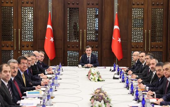 Ekonomi Koordinasyon Kurulu, Cumhurbaşkanı Yardımcısı Yılmaz başkanlığında toplandı-