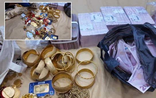 Hepsi aynı evde ele geçirildi! Resmen servet