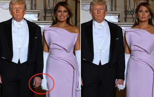 Herkes o detaya takıldı, First Lady Trump'ın elini yine tutmadı